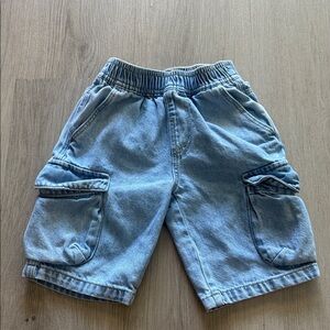 Zara Kids Light Blue Cargo Shorts